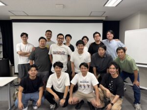 E×N×Fプライベートセミナーに参加した奈良裕之先生、橋口隼人と歯科医師のメンバー
